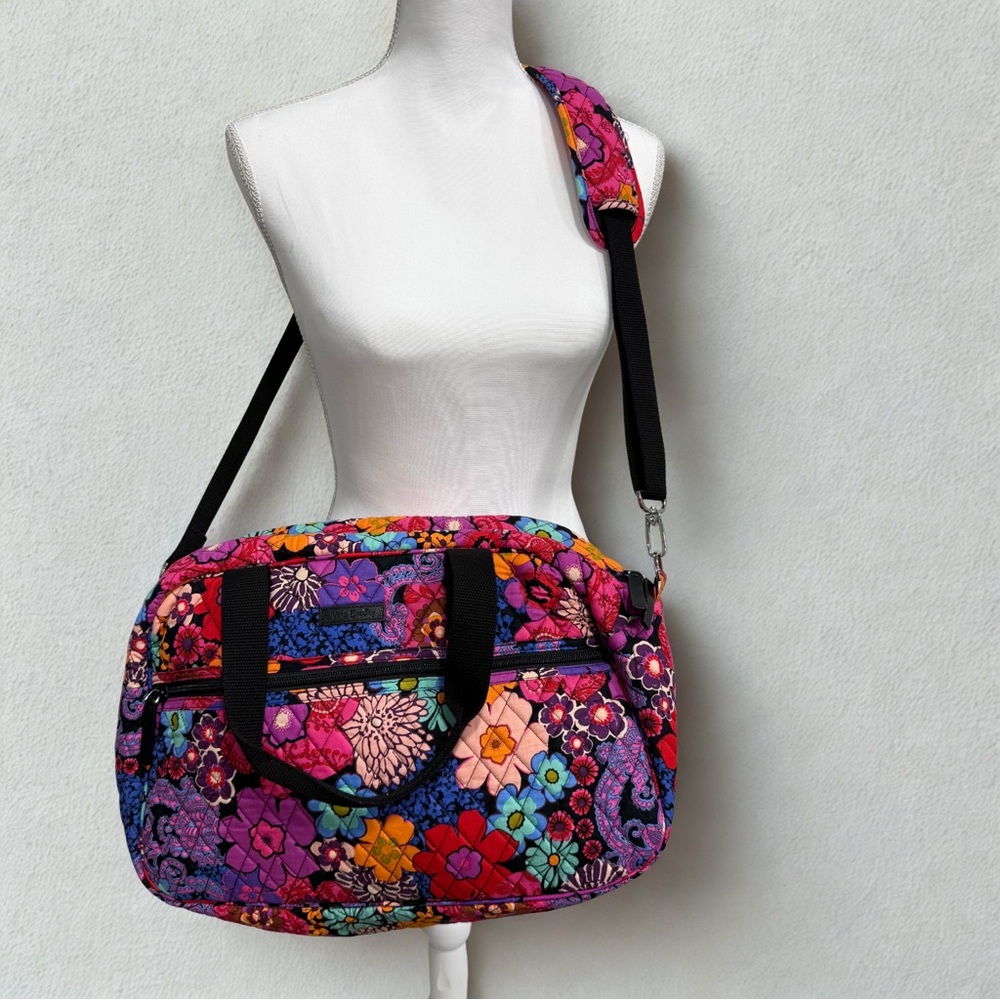 Vera Bradley Floral Fiesta Weekender Travel Bag
